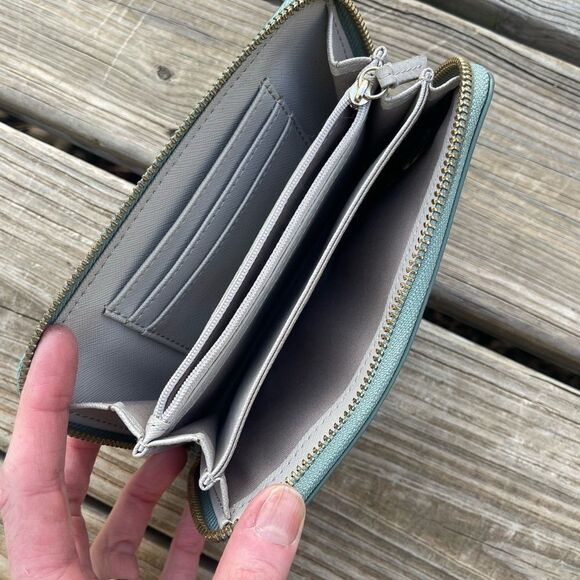 Fossil wallet mint green leather - Picture 3 of 7